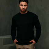 REYES KNITTED SWEATER | BLACK