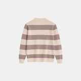 CORTEZ KNITTED POLO | BROWN CREAM