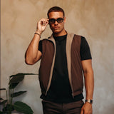 CORE BODYWARMER BEIGE BROWN