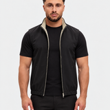 DELUXE VENDBAR BODYWARMER | BLACK & SAND