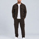 Essential Suit Dark Coffee - voorkant studio