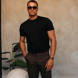SHINY ESSENTIAL SHIRT BLACK