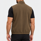 DELUXE VENDBAR BODYWARMER | BEIGE & BROWN