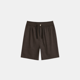 CORE LINNEN SHORT | DEEP BROWN