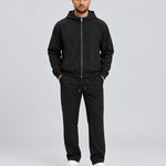 Core Tech Tracksuit Black - voorkant studio