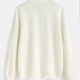 HALF ZIP KNIT | CREME