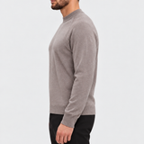 MOCK NECK KNIT | TAUPE