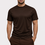SHINY ESSENTIAL SHIRT DEEP BROWN