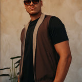CORE BODYWARMER BEIGE BROWN