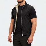 DELUXE VENDBAR BODYWARMER | BLACK & SAND