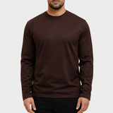 SHINY ESSENTIAL LONGSLEEVE DEEP BROWN