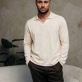 VALERO KNITTED POLO | CREAM