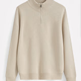 HALF ZIP KNIT | SAND