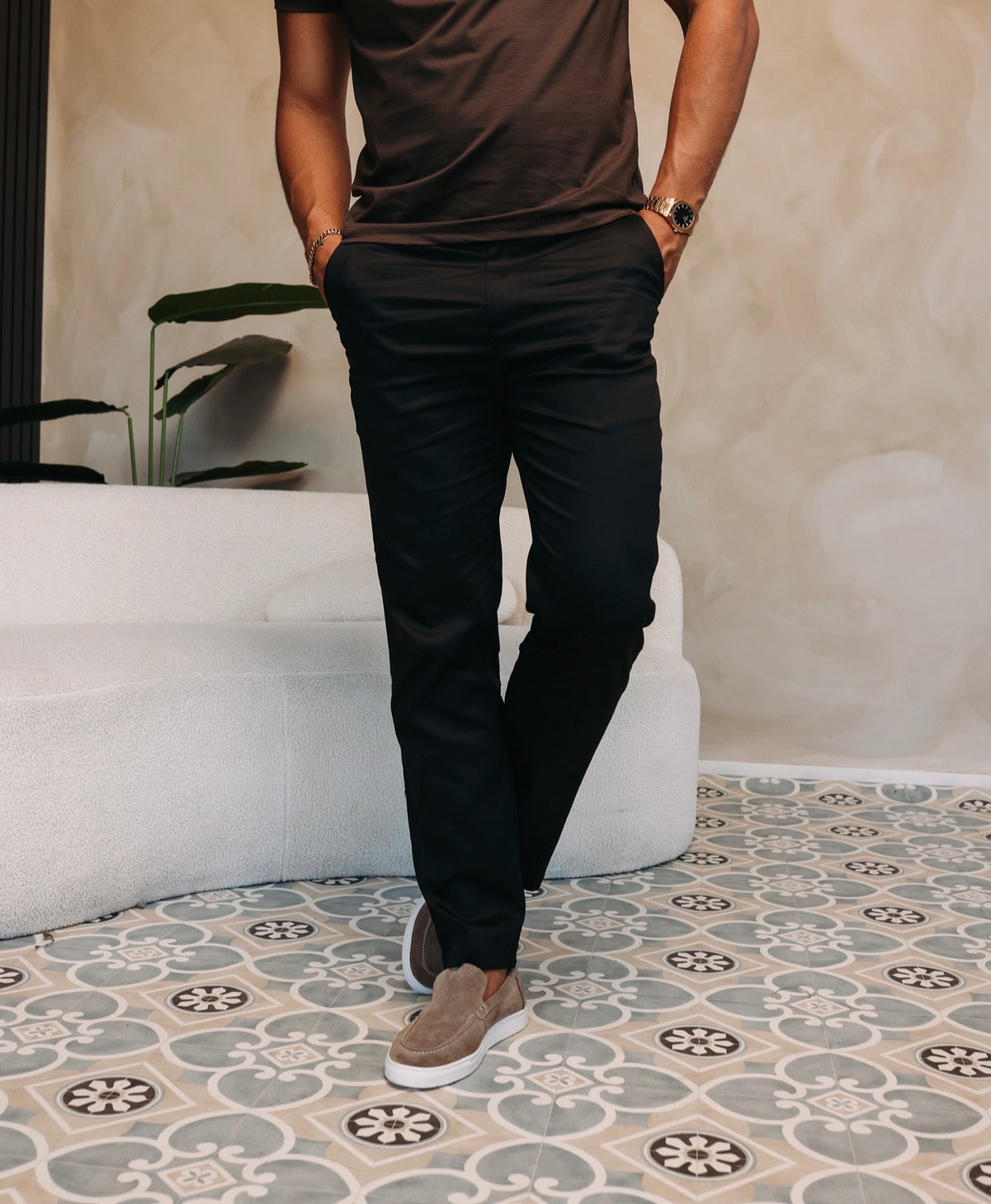 Core Straight Pants Black