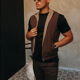 CORE BODYWARMER BEIGE BROWN