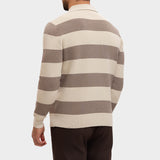 CORTEZ KNITTED POLO | BROWN CREAM