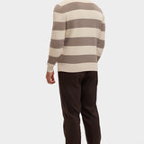 CORTEZ KNITTED POLO | BROWN CREAM