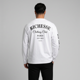CLOTHING CLUB LONGSLEEVE WHITE | BLACK