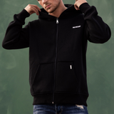 ZIPPER HOODIE BLACK