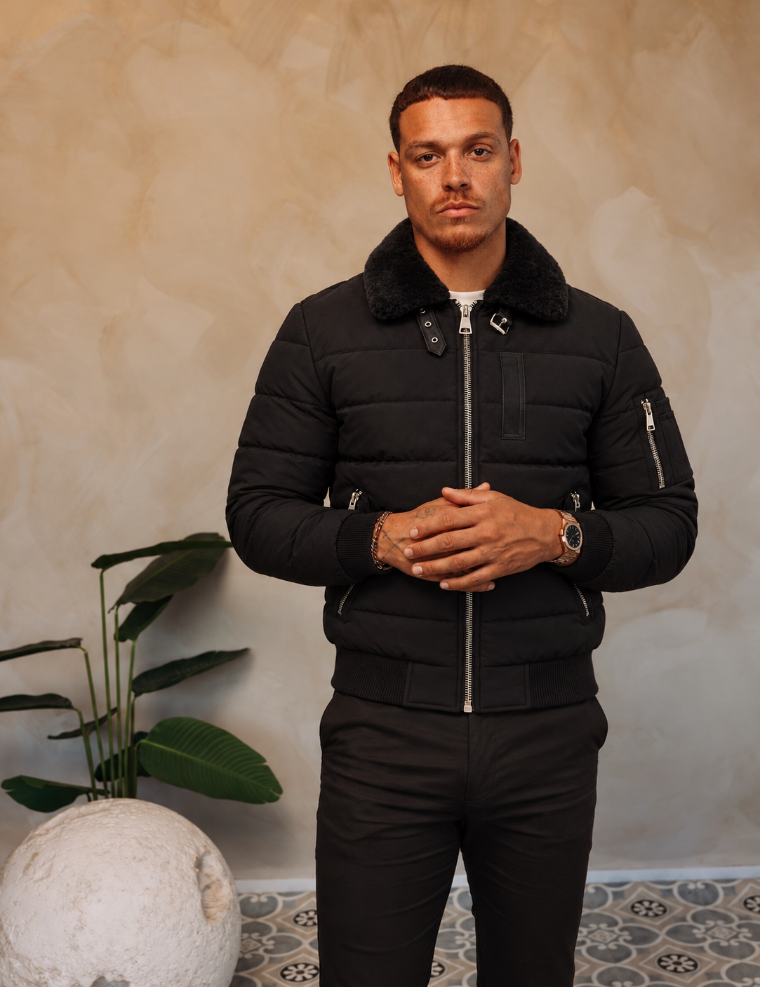 ANTWERP BOMBER JACKET | BLACK — lifestylefoto