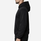 RK BLANK HOODIE BLACK OVERSIZED