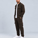 Essential Suit Dark Coffee - zijkant studio