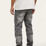 Bullet Washed Grey Baggy Jeans achterkant