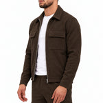 CARGO VEST BROWN - studio zijkant