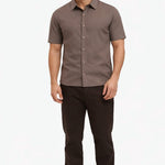 COMO MATTE SHIRT | BROWN