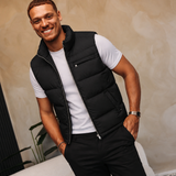 TORINO DOWN BODYWARMER | BLACK — lifestylefoto