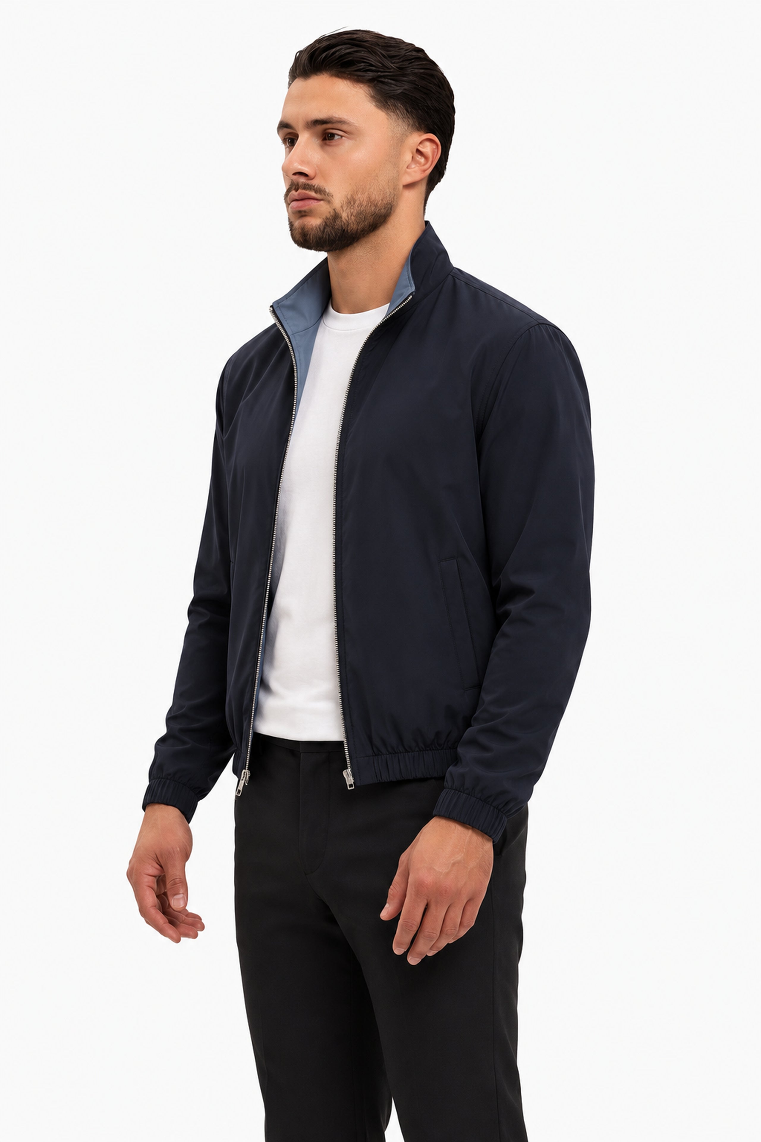 core jacket navy - studio zijkant