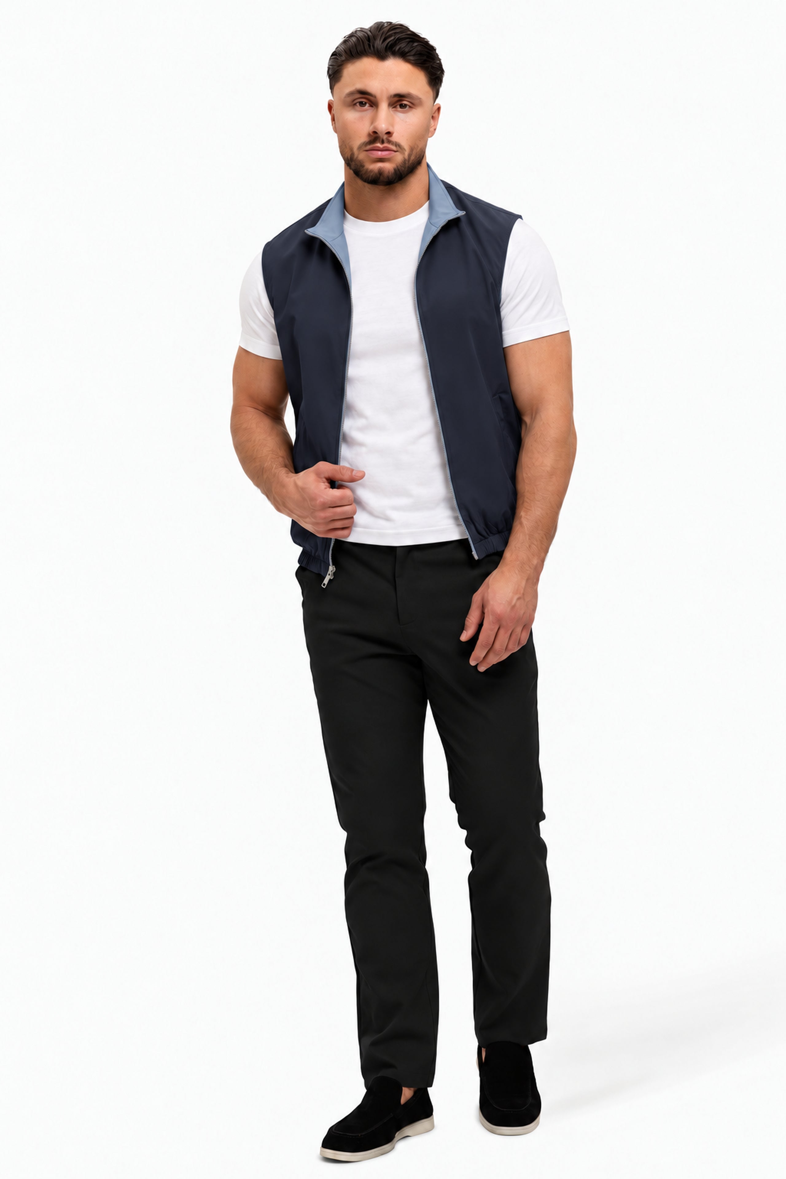 Core Bodywarmer Navy - studio full-body