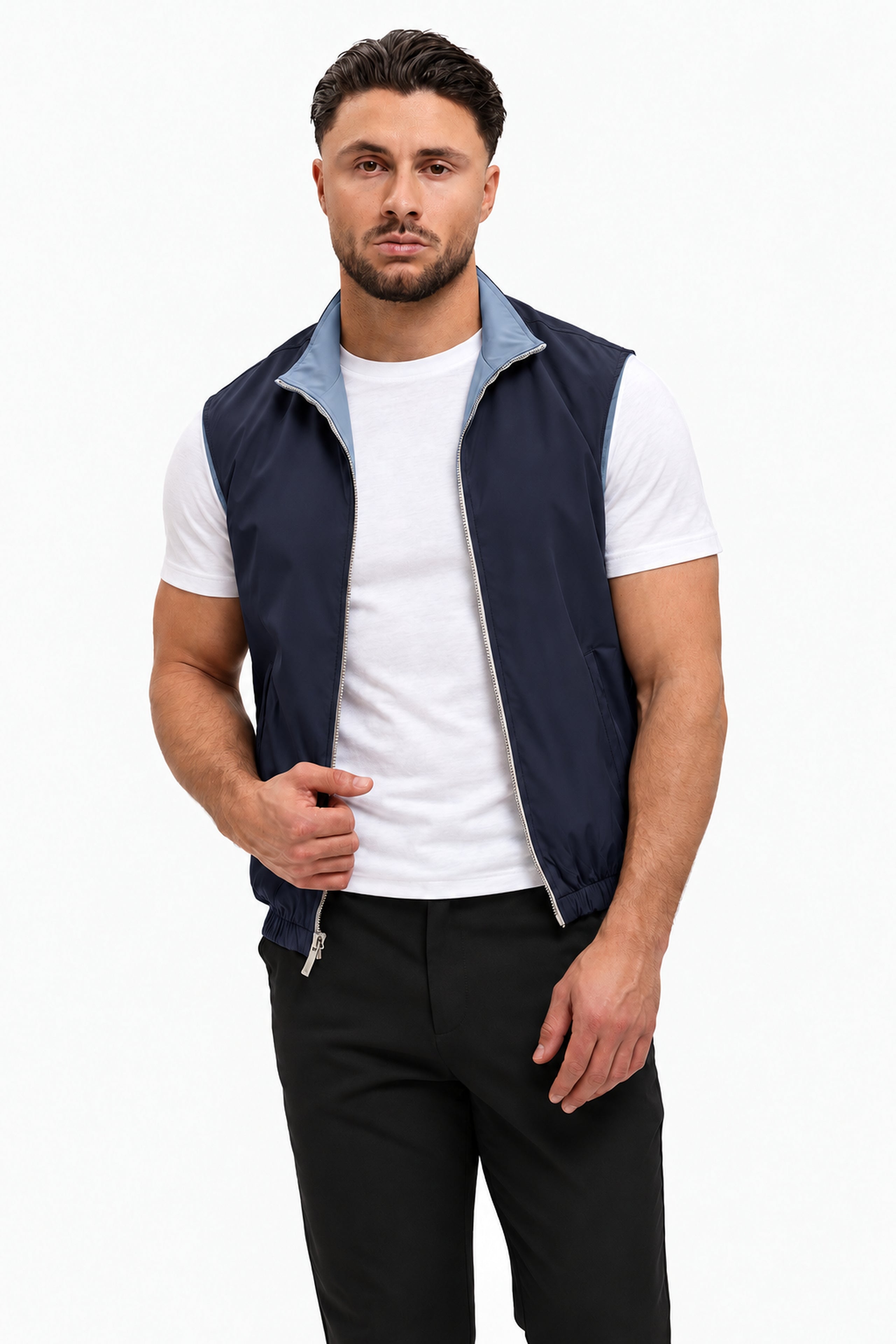 Core Bodywarmer Navy - studio pose