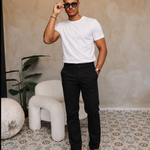 CORE STRAIGHT PANTS BLACK — lifestylefoto