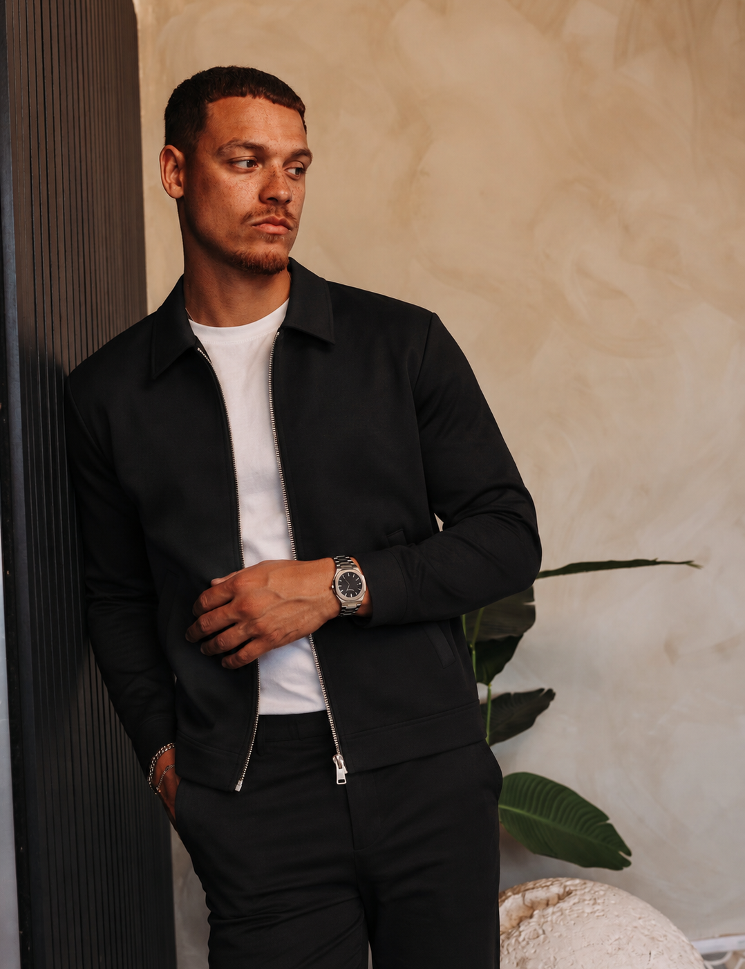 CORE ZIP JACKET | BLACK — lifestylefoto