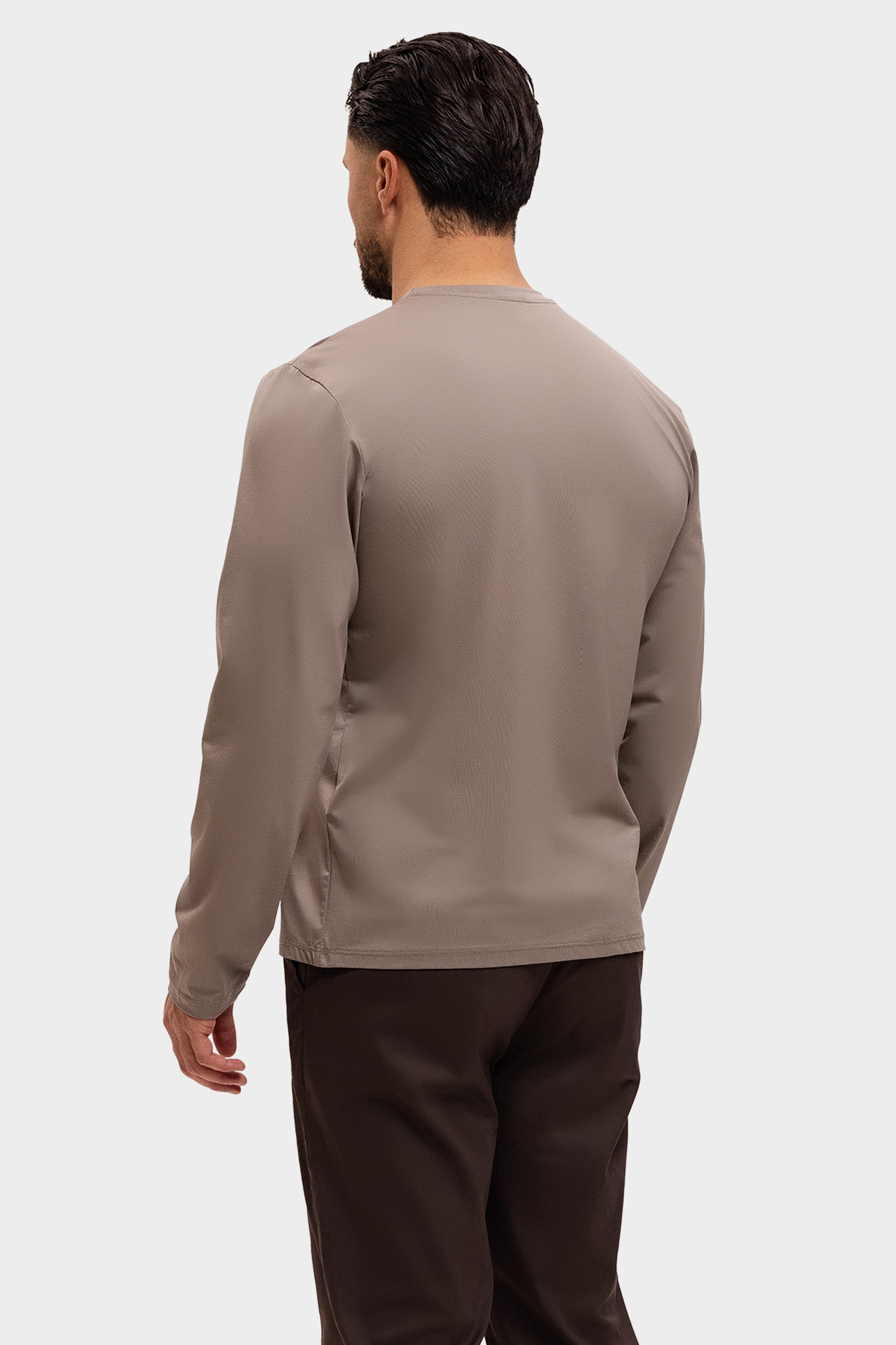 SHINY ESSENTIAL LONGSLEEVE DARK SAND