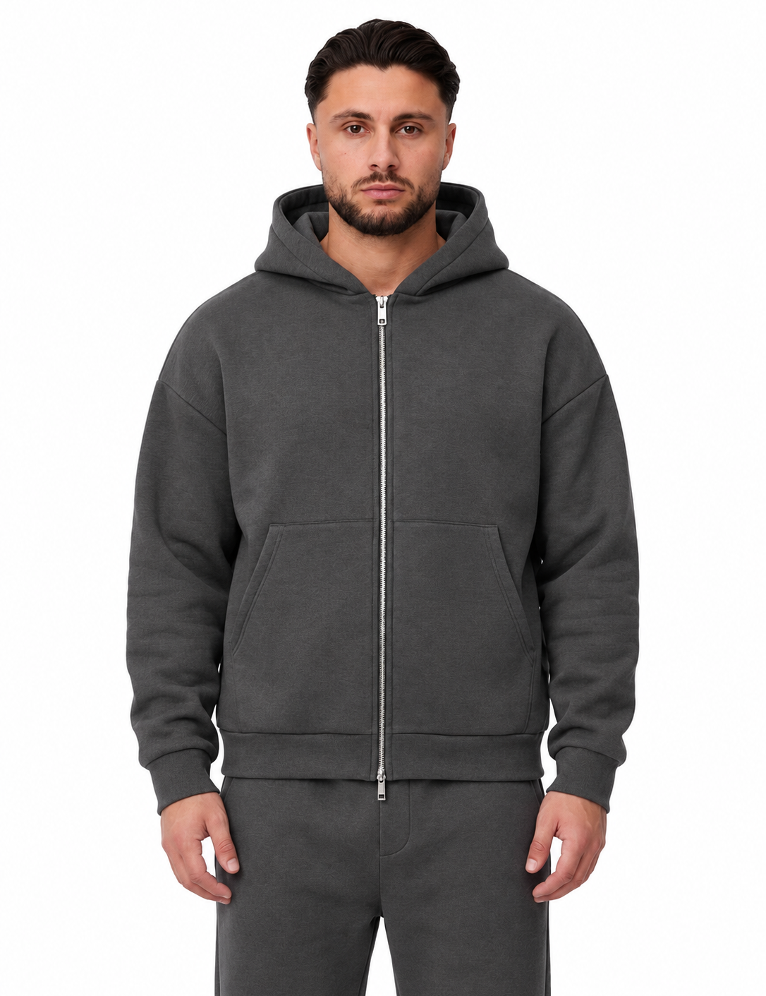 Deluxe Vest Dark Grey, vooraanzicht