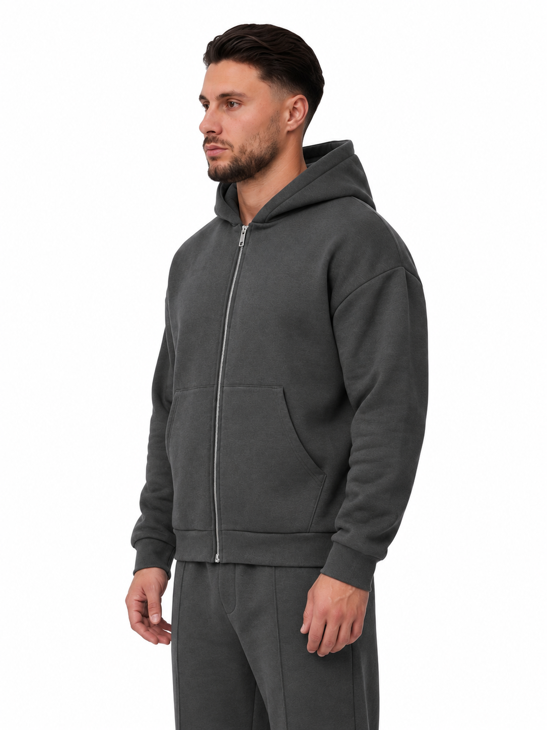 Deluxe Vest Dark Grey, zijaanzicht