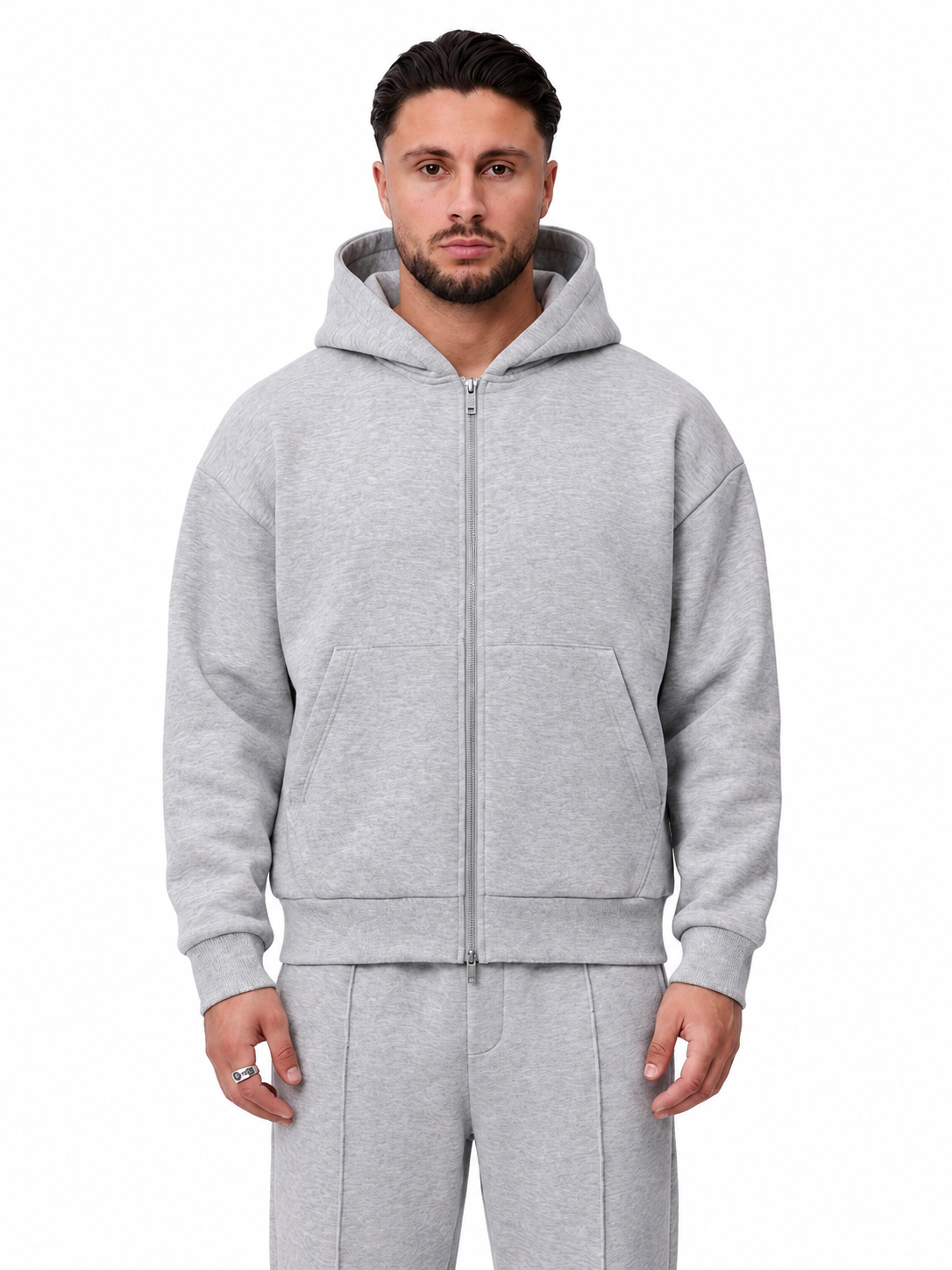 Deluxe Vest Light Grey, vooraanzicht