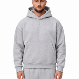 Essential Hoodie Light Grey, vooraanzicht
