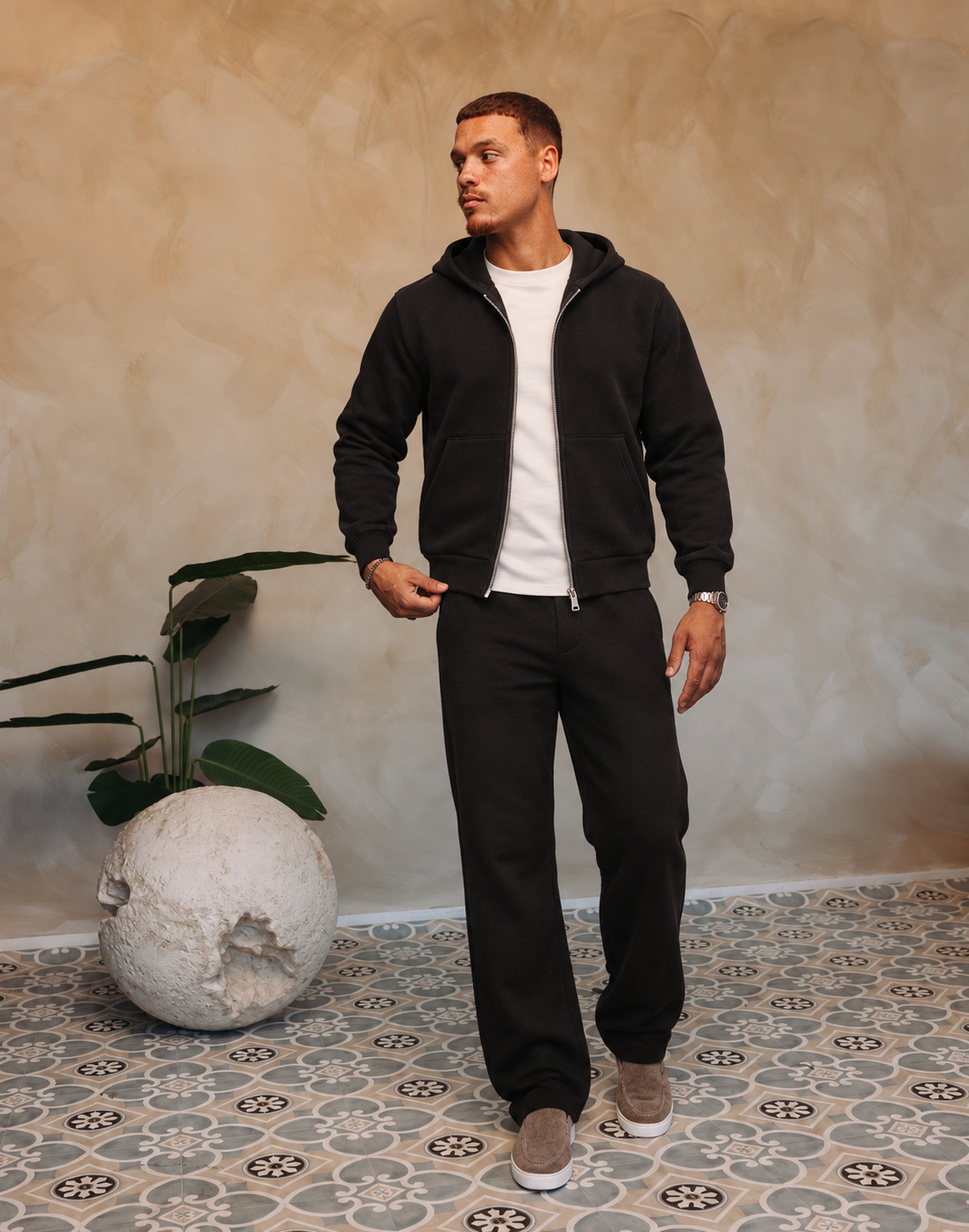 ESSENTIAL VEST SET | BLACK — lifestylefoto