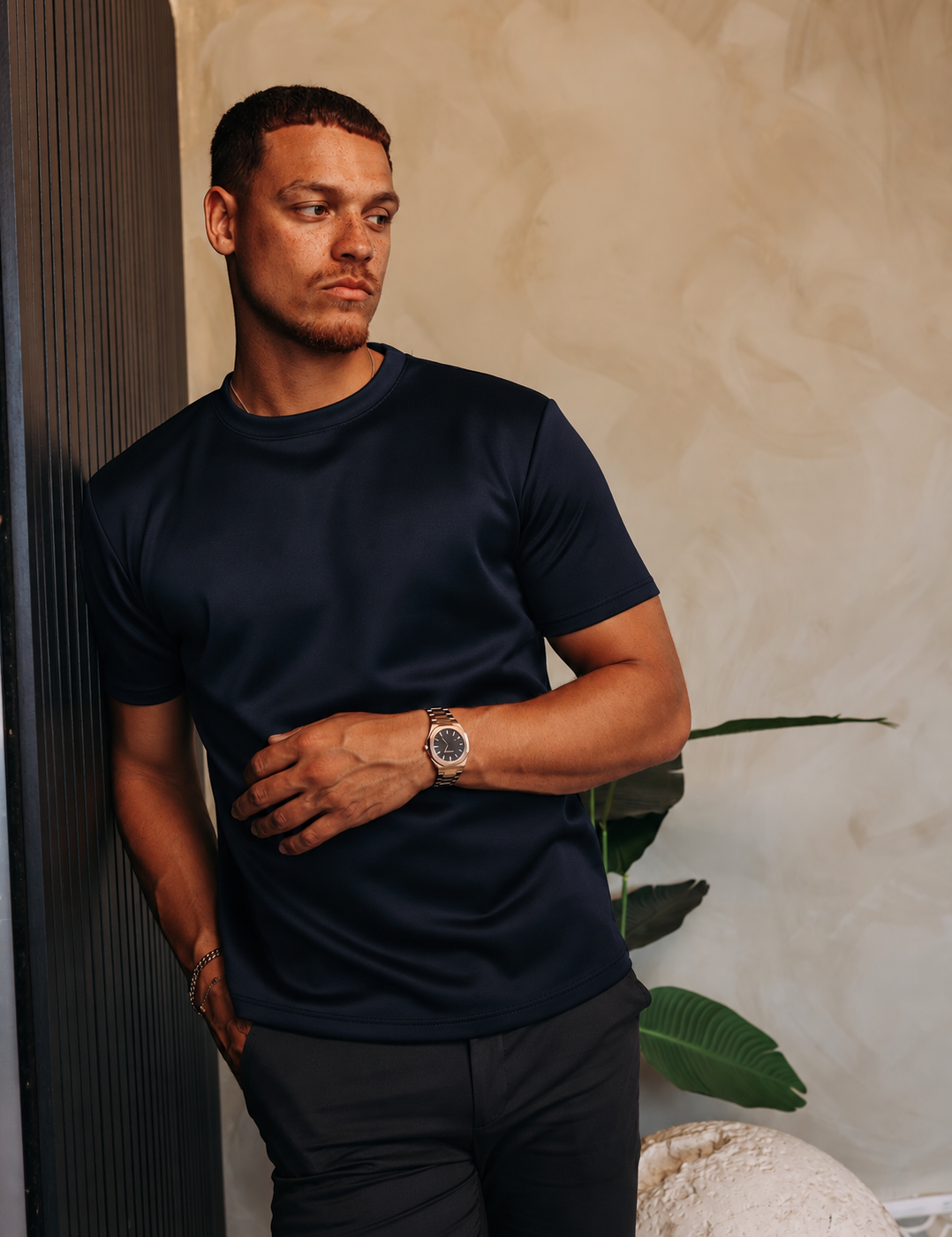 GLOSS ESSENTIAL SHIRT NAVY — lifestylefoto