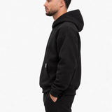 Grace Hoodie Black - zijkant op model