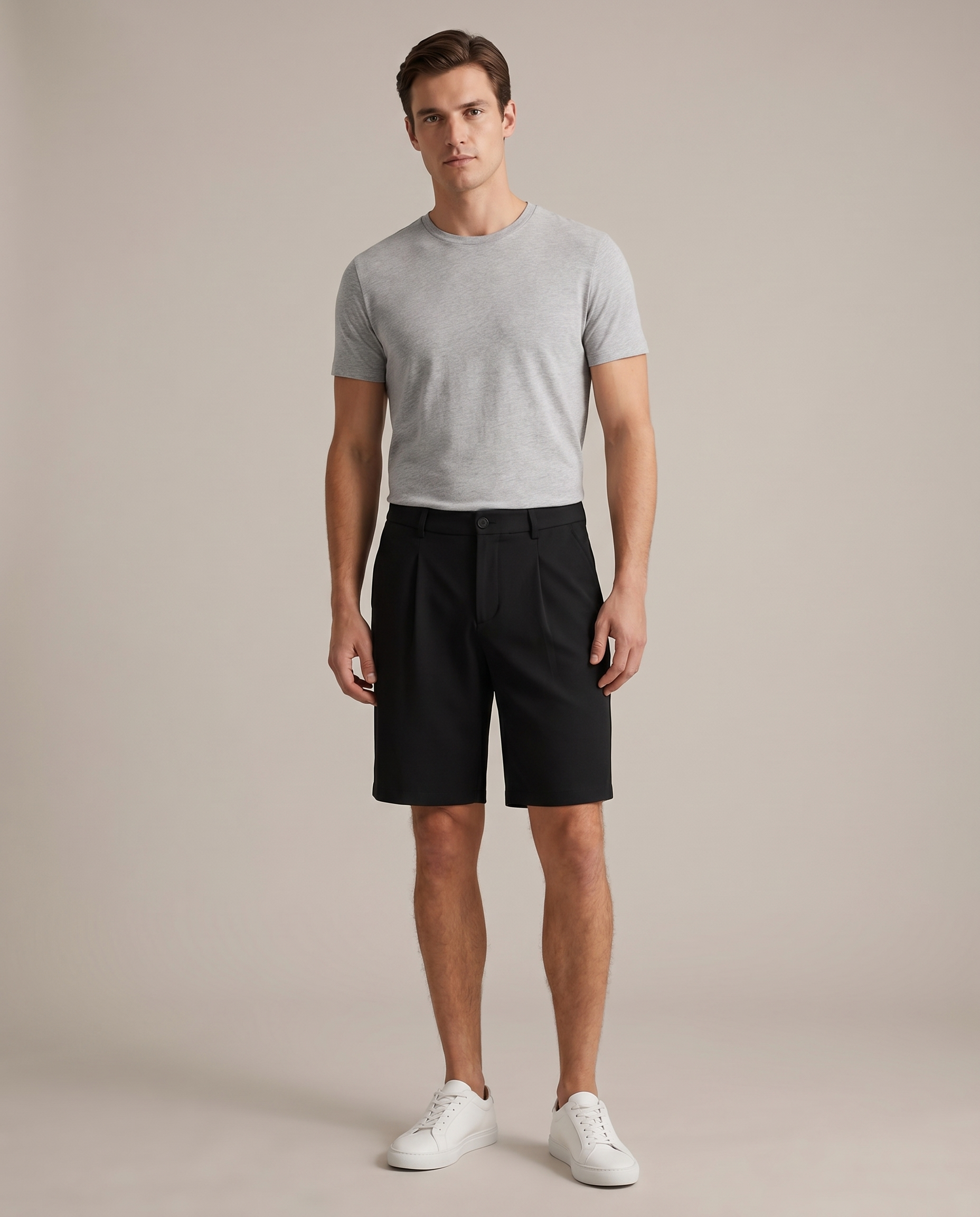ESSENTIAL SHORTS BLACK - studio op model