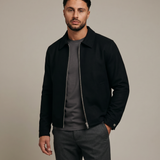 ESSENTIAL ZIP JACKET BLACK - studio op model