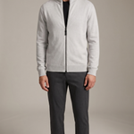RIVAS HEAVY ZIPPER VEST GREY - studio op model