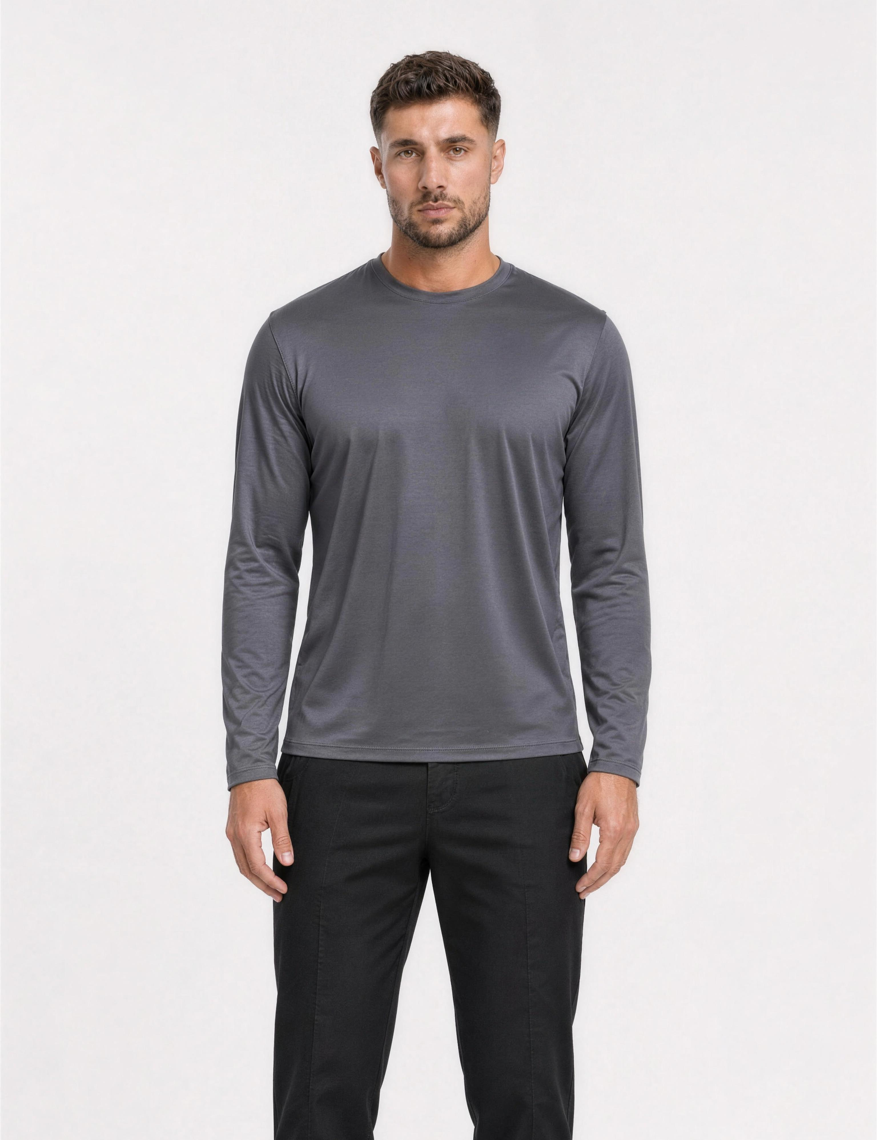 SHINY ESSENTIAL LONGSLEEVE GREY