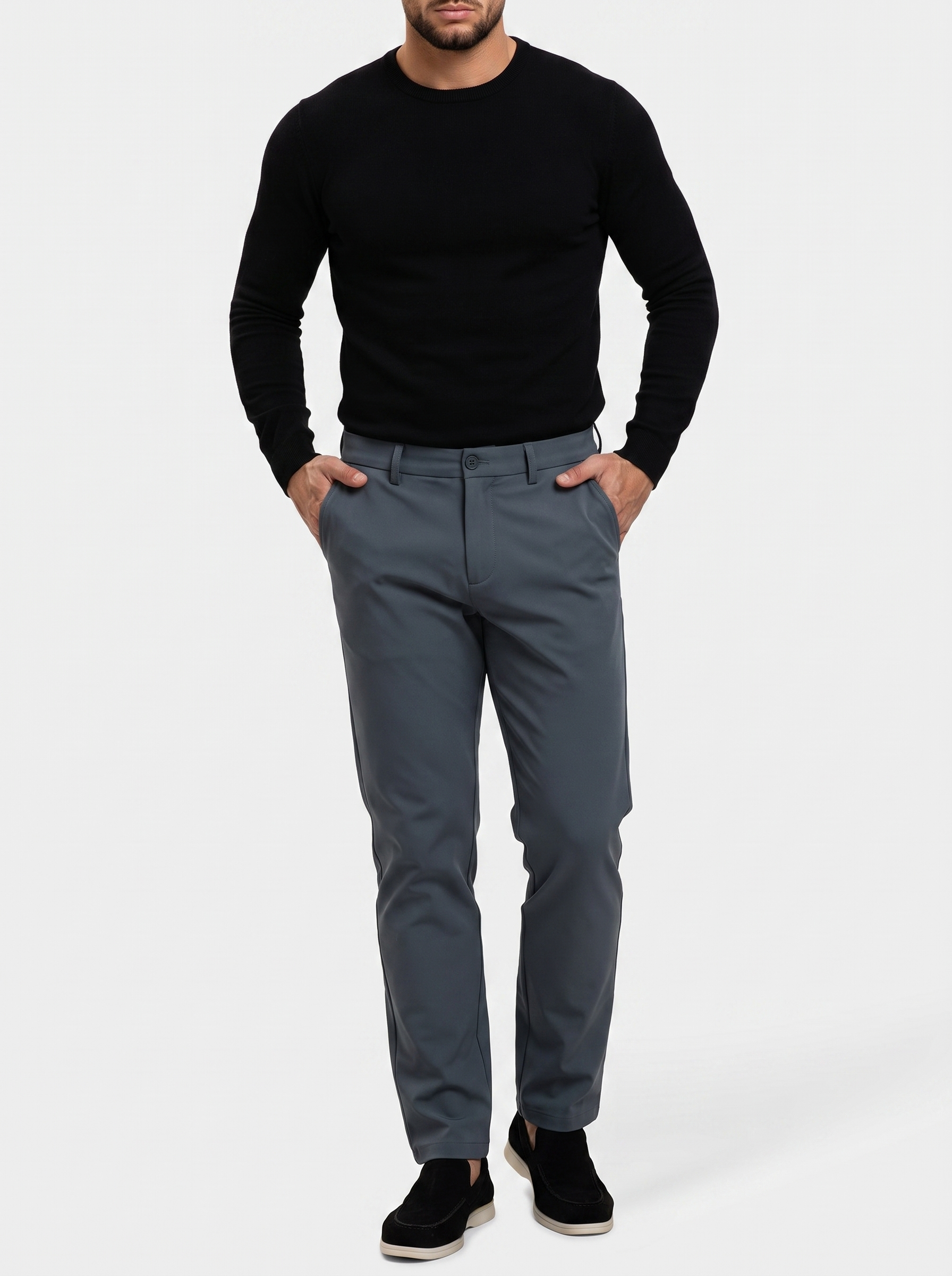 Essential Pants Dark Grey - model 2