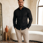 Deluxe Shirt Black - editorial model