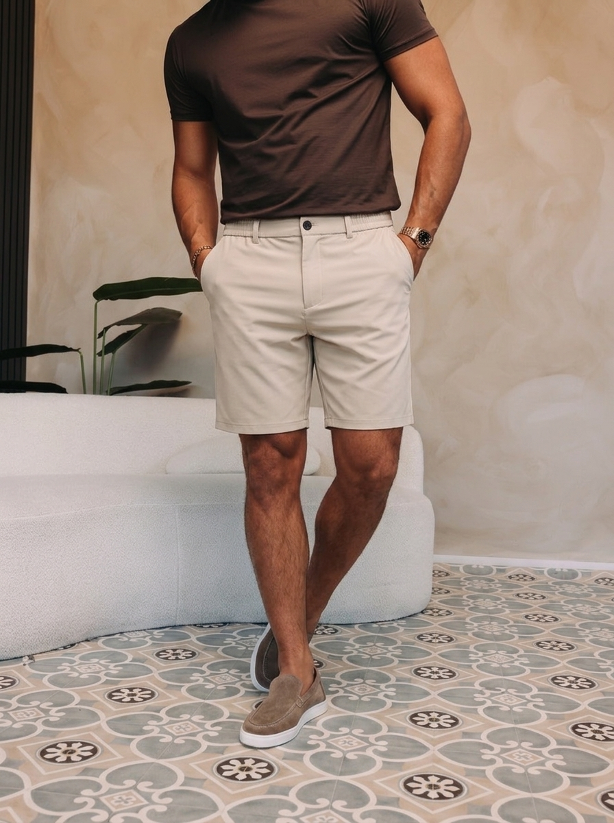 Active Shorts Creme — lifestyle 1